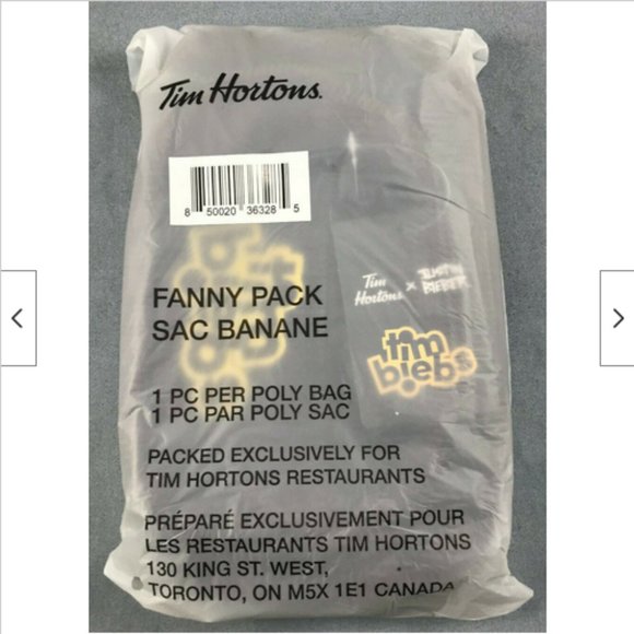 Justin Bieber x Tim Hortons Fanny Pack & Cotton Tote Bag Tim Biebs NEW Set of 2 - Picture 6 of 7